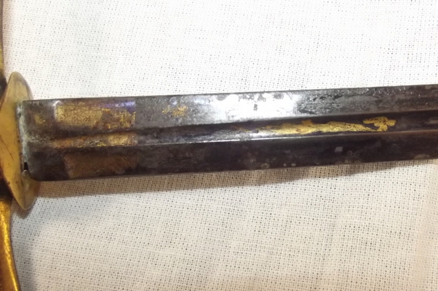 Circa 1810 British Naval Dirk With Blue And Gilt - Image 3