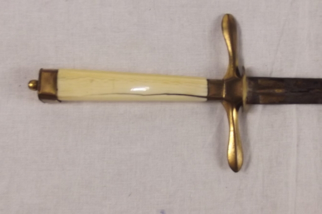Circa 1810 British Naval Dirk With Blue And Gilt - Image 10