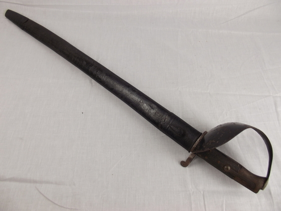 Circa 1850's Enfield Naval Sword Bayonet and scabbard - Image 6