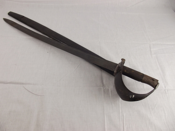 Circa 1850's Enfield Naval Sword Bayonet and scabbard - Image 12