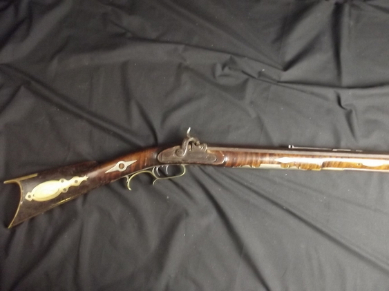 Circa 1860 Kentucky Long Rifle Muzzleloader .5 - Image 17