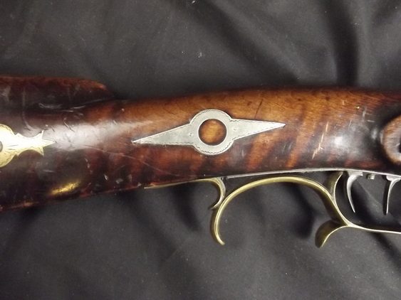 Circa 1860 Kentucky Long Rifle Muzzleloader .5 - Image 19