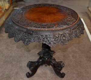 Victorian Padouk Tilt Top Table