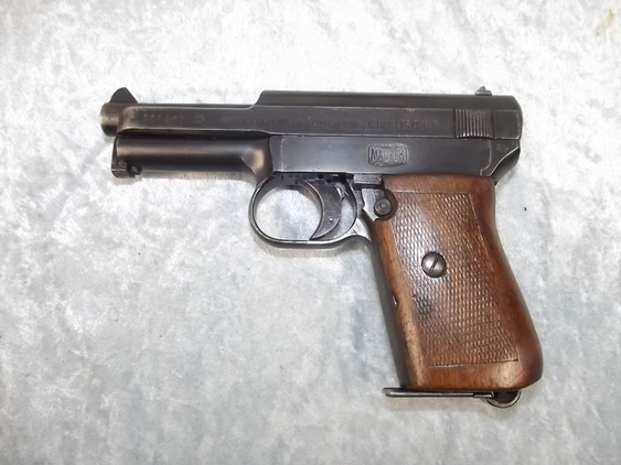Deactivated M1914 Mauser Pistol And Original Holster - Image 6