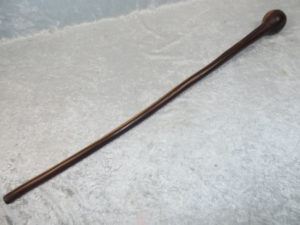 Dual Coloured 19th Century Zulu Knobkierrie with Globular Head