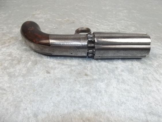 Early 19th Century Six Shot Double Action Pepperbox Revolver - Image 2