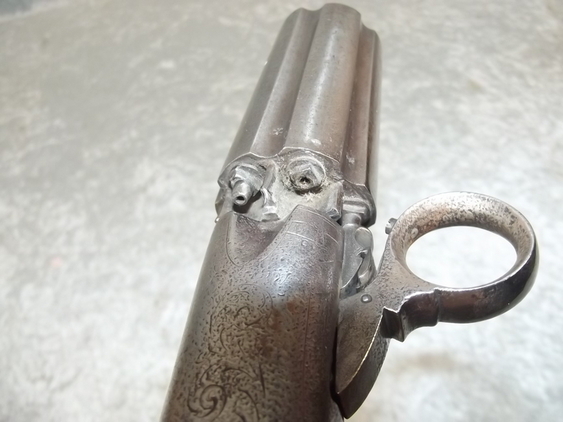 Early 19th Century Six Shot Double Action Pepperbox Revolver - Image 4