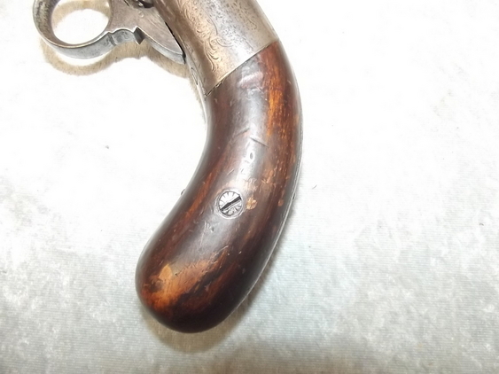 Early 19th Century Six Shot Double Action Pepperbox Revolver - Image 6