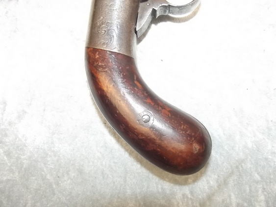 Early 19th Century Six Shot Double Action Pepperbox Revolver - Image 7