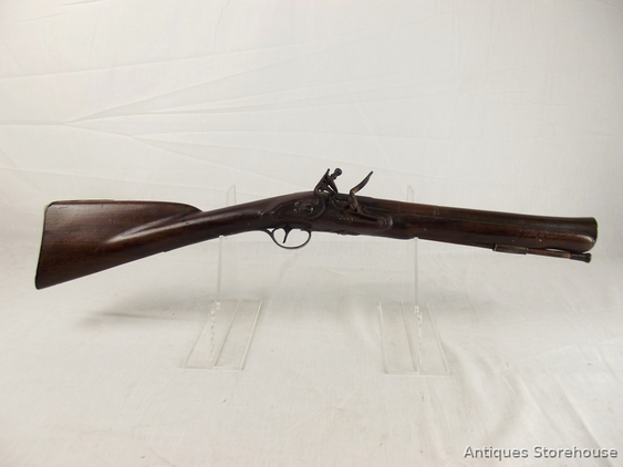 Early British Flintlock Bronze Barrelled Blunderbuss