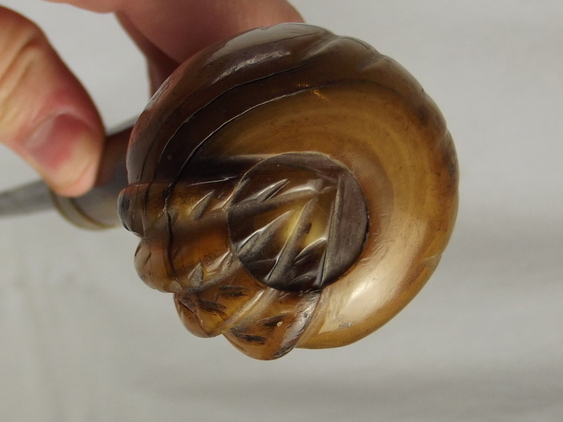 Early To Mid 19th Century Bird Head Sword Cane, Blued Blade - Image 3