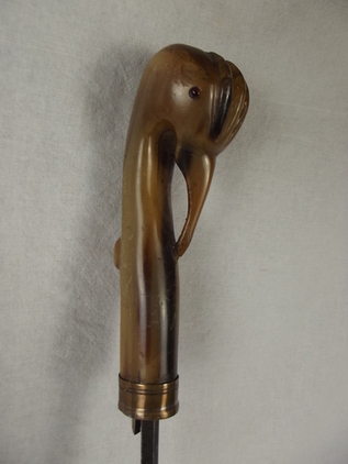Early To Mid 19th Century Bird Head Sword Cane, Blued Blade - Image 5