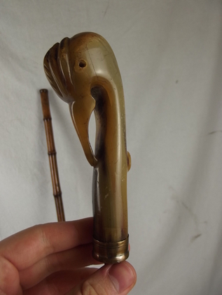 Early To Mid 19th Century Bird Head Sword Cane, Blued Blade - Image 6