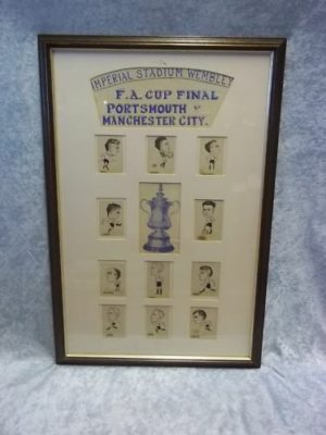 F A Cup Final Portsmouth V Manchester C '34 Caricatures