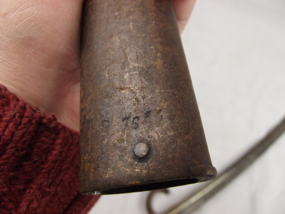 French M1866 Chassepot Sword Bayonet & Steel Scabbard #1 - Image 12
