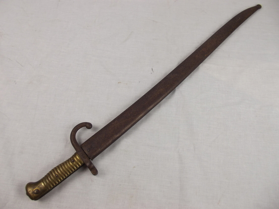 French M1866 Chassepot Sword Bayonet & Steel Scabbard #1 - Image 14