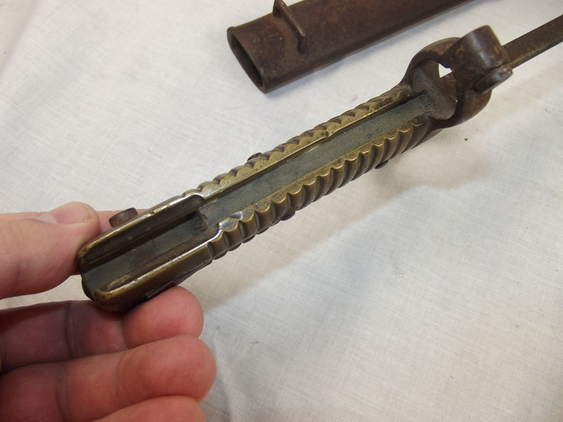 French M1866 Chassepot Sword Bayonet & Steel Scabbard #1 - Image 3