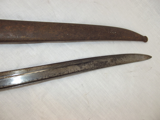 French M1866 Chassepot Sword Bayonet & Steel Scabbard #1 - Image 7