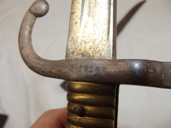 French M1866 Chassepot Sword Bayonet & Steel Scabbard #1 - Image 8