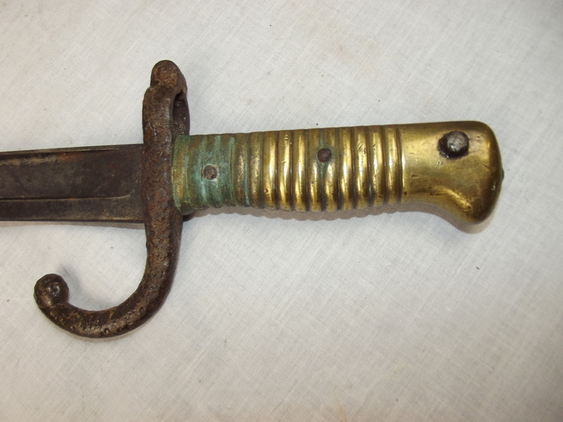 French M1866 Chassepot Sword Bayonet & Steel Scabbard - Image 17