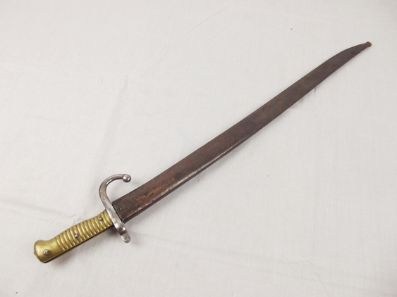 French M1866 Chassepot Sword Bayonet & Steel Scabbard #2 - Image 10