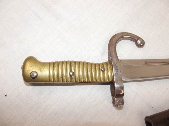 French M1866 Chassepot Sword Bayonet & Steel Scabbard #2 - Image 14