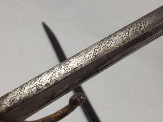 French M1866 Chassepot Sword Bayonet & Steel Scabbard - Image 5