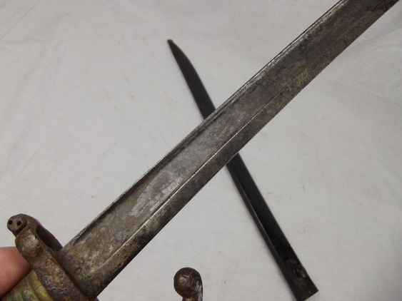 French M1866 Chassepot Sword Bayonet & Steel Scabbard - Image 10