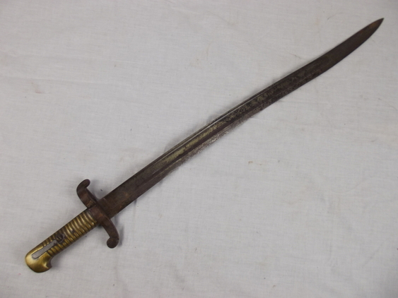 French Model 1842 Yataghan sword bayonet for Artillery - Image 11