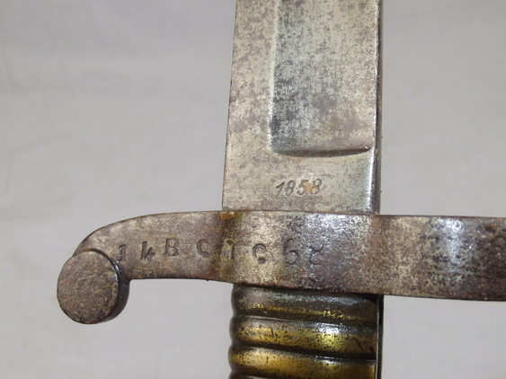 French Model 1842 Yataghan sword bayonet for Artillery - Image 14