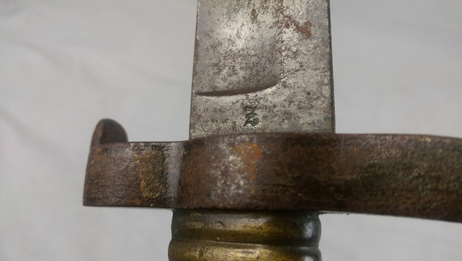 French Model 1842 Yataghan sword bayonet for Artillery - Image 10