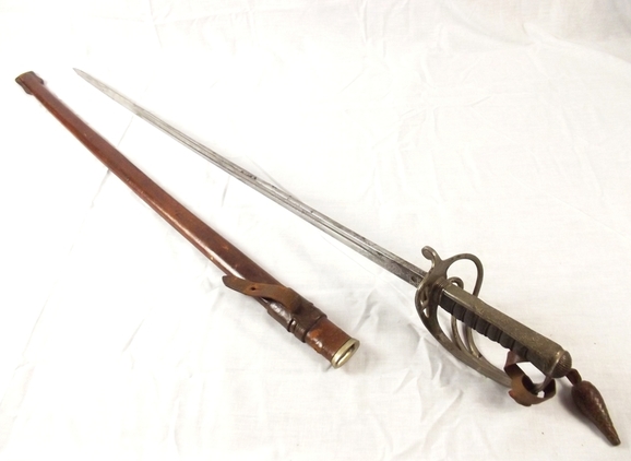Initialed WW1 1821 Pattern Army Service Corps Officers Sword By Wilkinson - Image 2