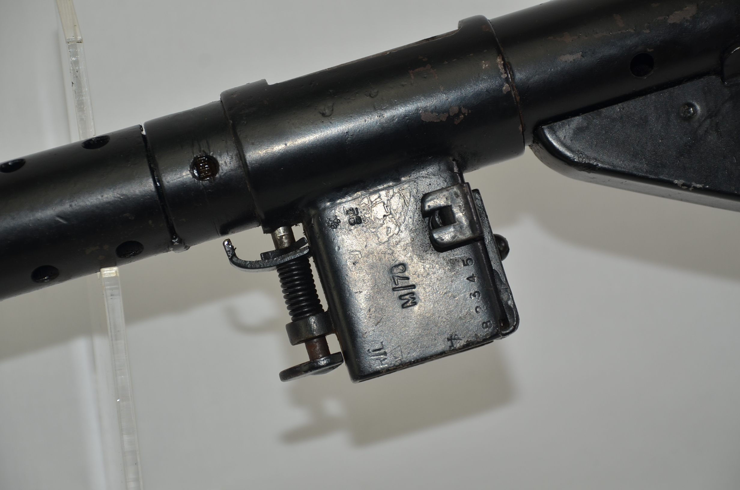 WW2 Mk5 Sten Gun With Inert Rounds, Spare Magazine and Bayonet (Deactivated) - Image 2