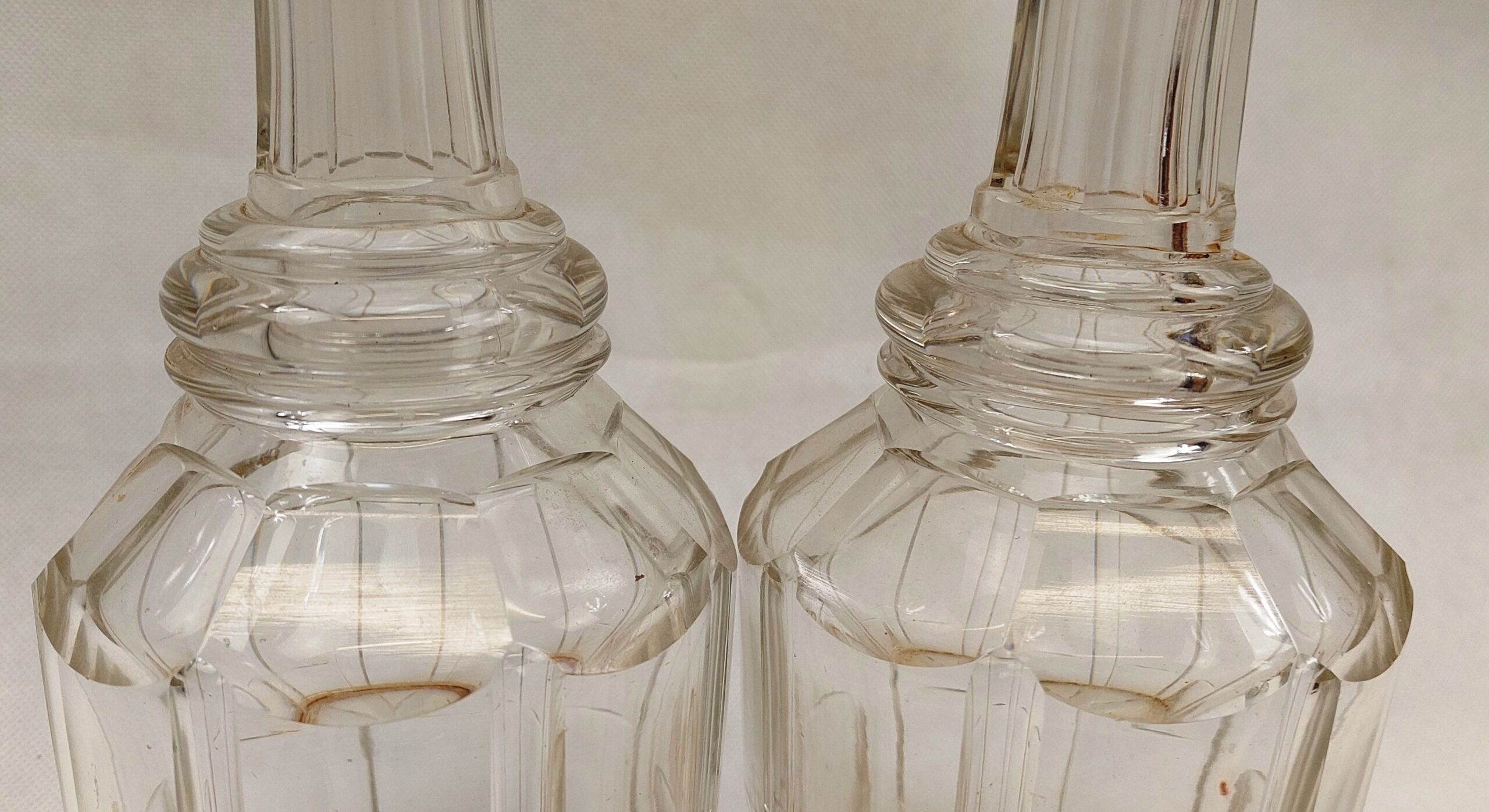 Pair Of Regency Circa 1810 Cut Glass Decanters - Image 5
