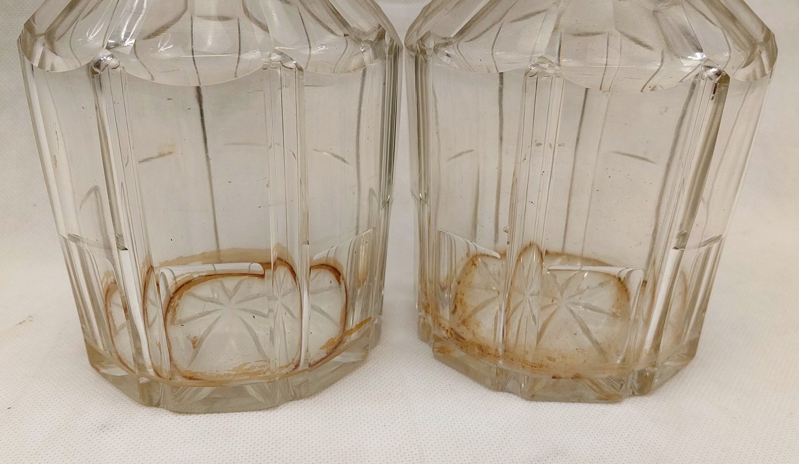 Pair Of Regency Circa 1810 Cut Glass Decanters - Image 6