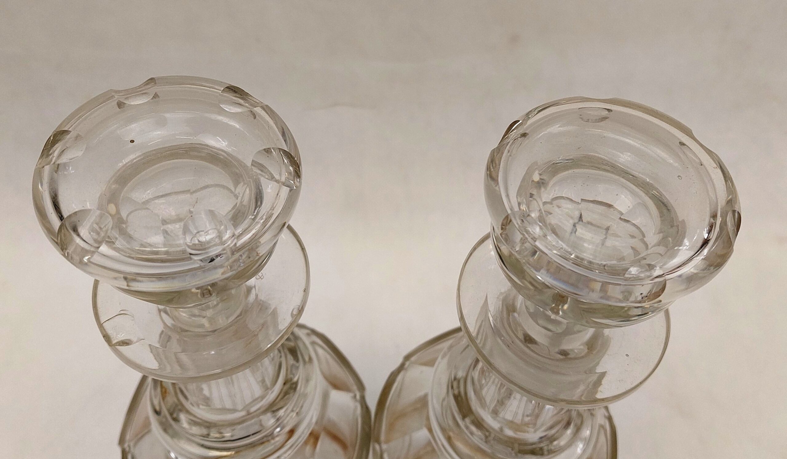 Pair Of Regency Circa 1810 Cut Glass Decanters - Image 7