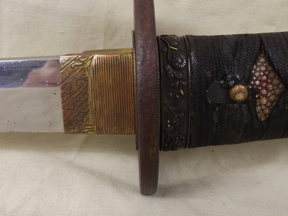 Japanese circa 1530 signed Wakizashi Sword - Image 7