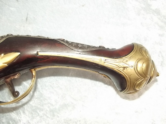Late 17th Century Spanish Fine Decorated Flintlock Pistol - Image 2
