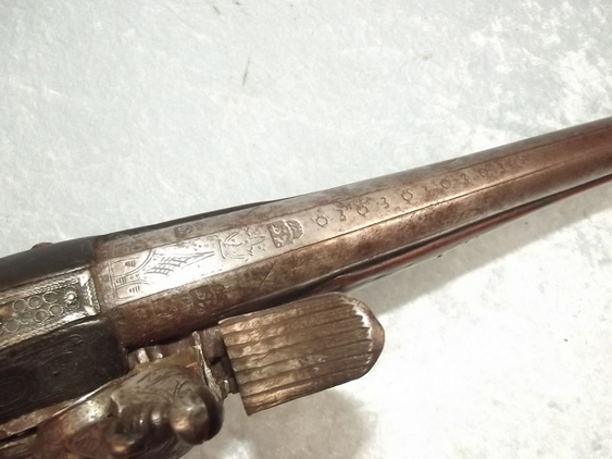 Late 17th Century Spanish Fine Decorated Flintlock Pistol - Image 11