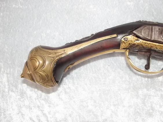 Late 17th Century Spanish Fine Decorated Flintlock Pistol - Image 14