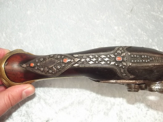 Late 17th Century Spanish Fine Decorated Flintlock Pistol - Image 21