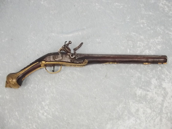 Late 17th Century Spanish Fine Decorated Flintlock Pistol