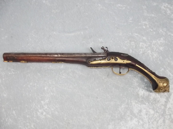 Late 17th Century Spanish Fine Decorated Flintlock Pistol - Image 10