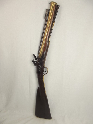Late 18th / Early 19th Century Blunderbuss With Spring Loaded Bayonet