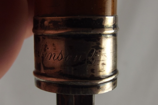 Late 19th Century Named Blue And Gilt Sword Cane - Image 7