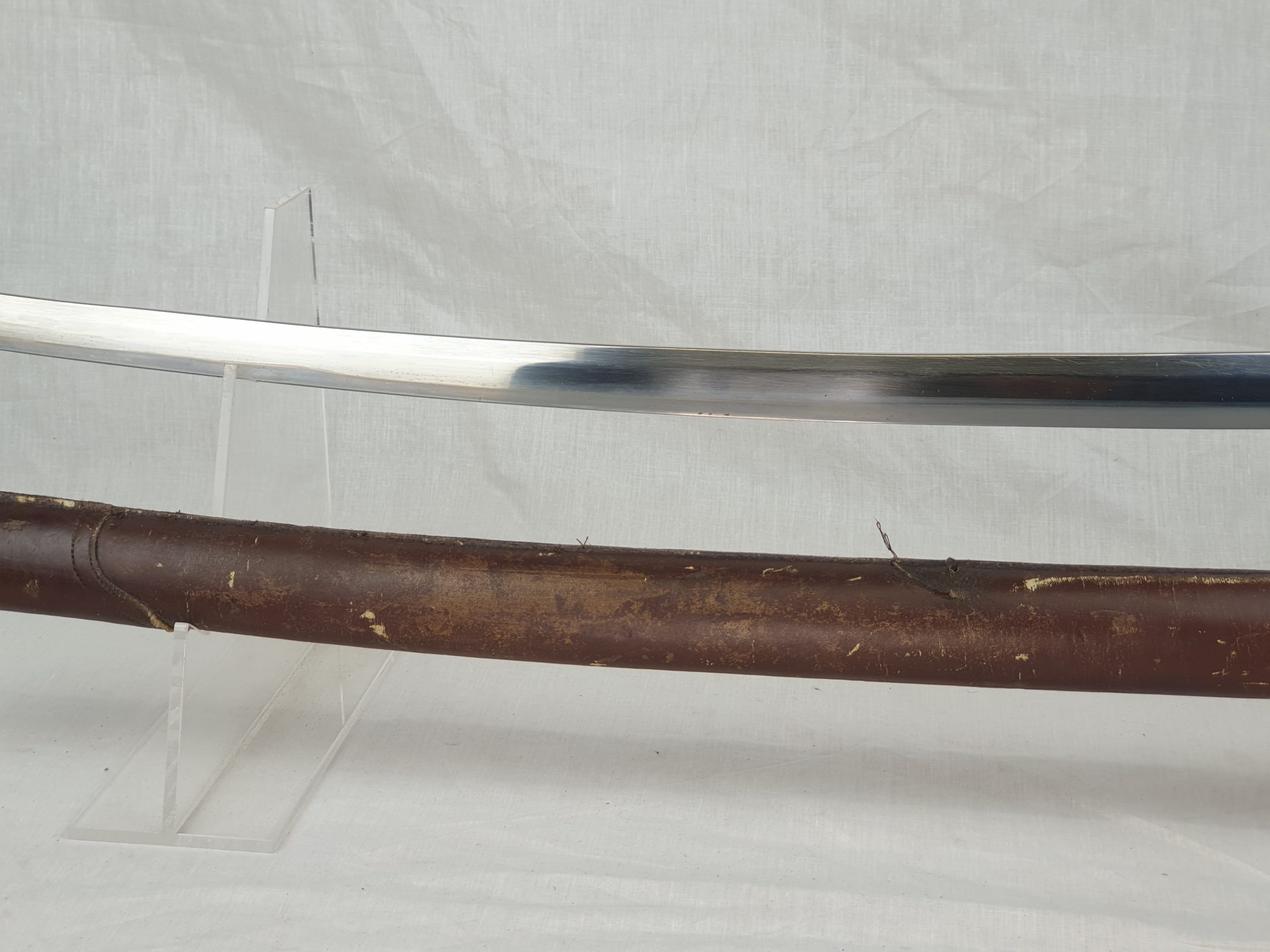 Late WW2 Rare Stainless Steel Bladed Last Ditch Katana - Image 24