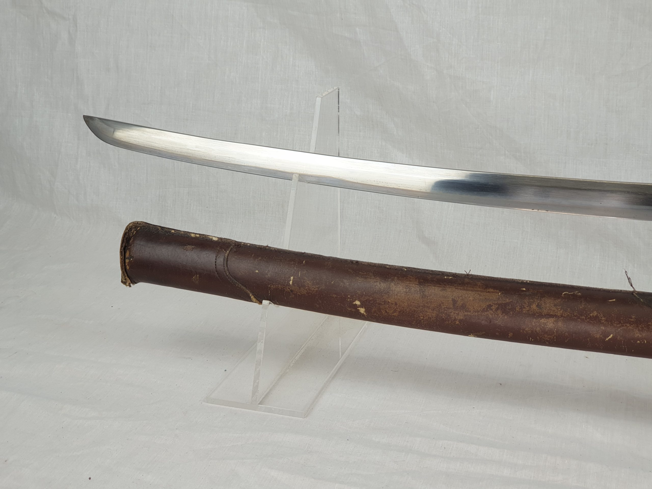 Late WW2 Rare Stainless Steel Bladed Last Ditch Katana - Image 23