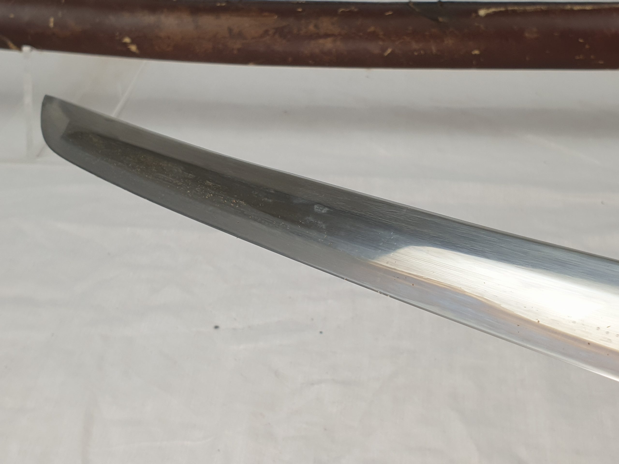 Late WW2 Rare Stainless Steel Bladed Last Ditch Katana - Image 19