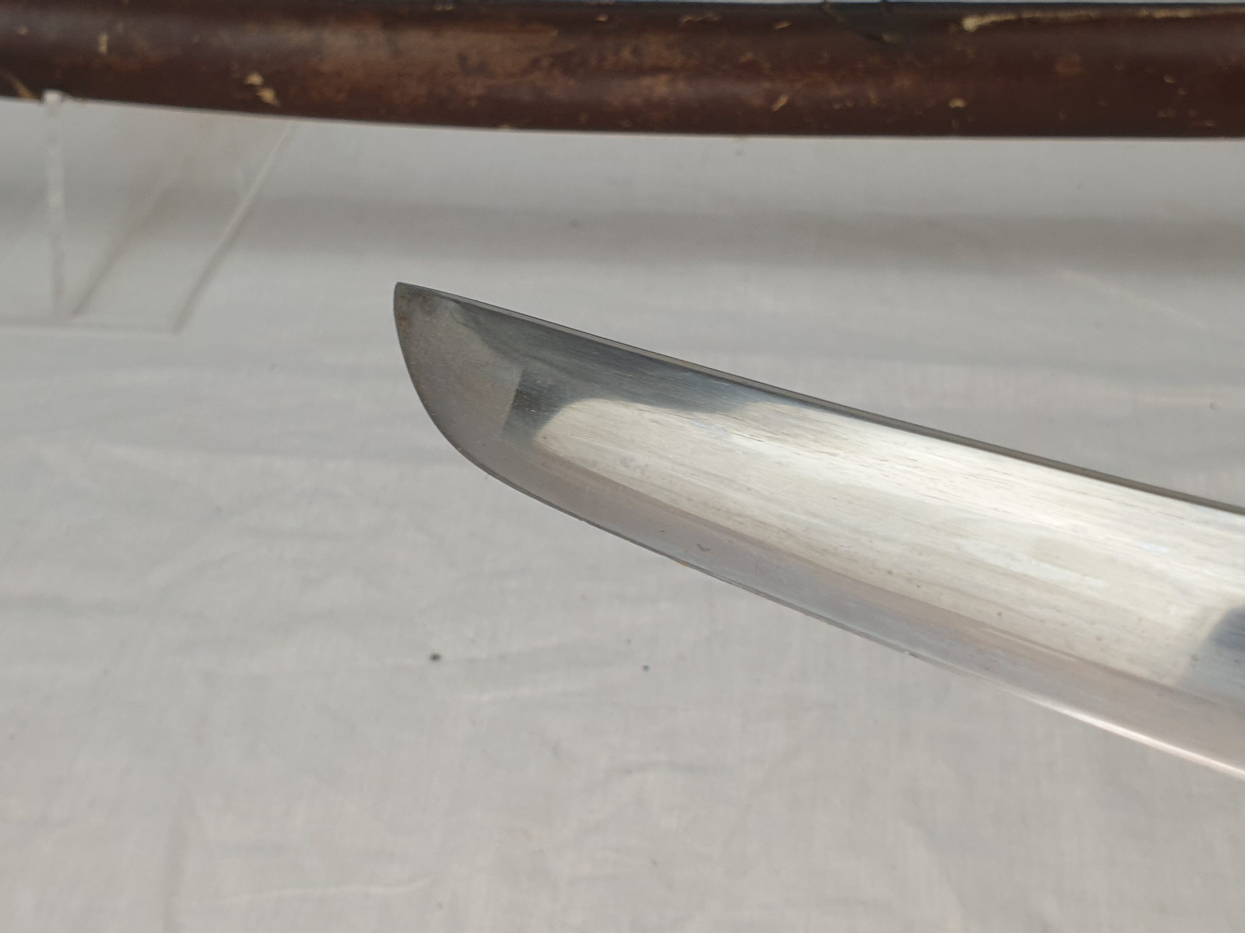 Late WW2 Rare Stainless Steel Bladed Last Ditch Katana - Image 18