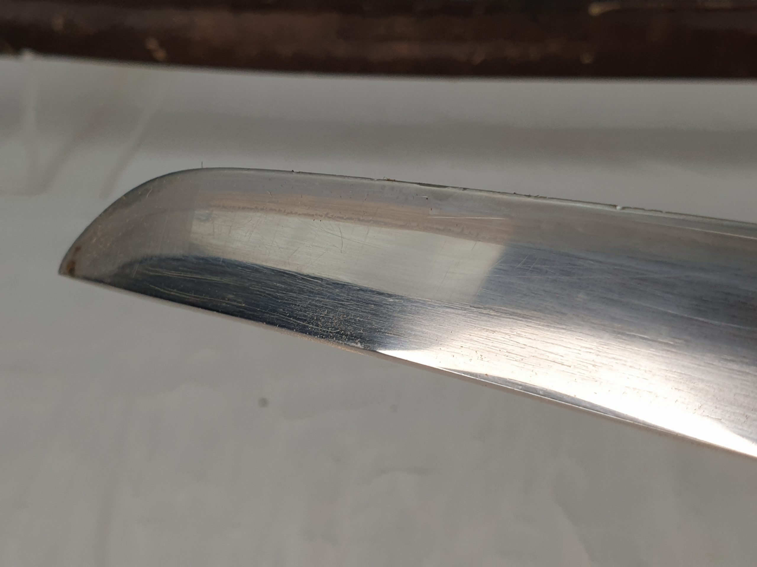 Late WW2 Rare Stainless Steel Bladed Last Ditch Katana - Image 11